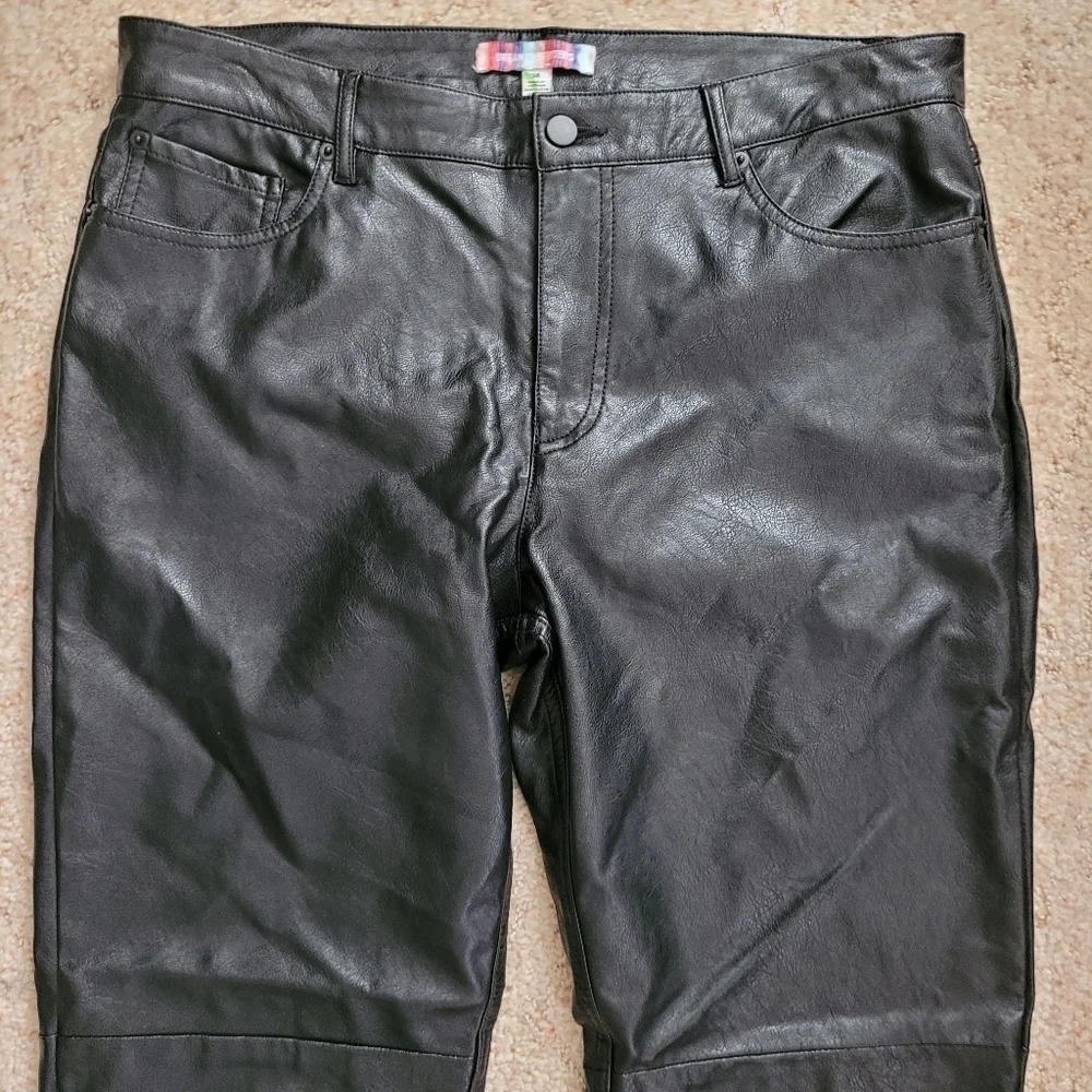 Urban Outfitters Black Faux Leather Pants